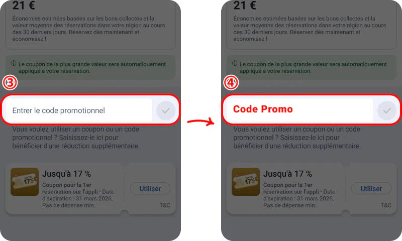 Comment enregistrer un code promo Agoda