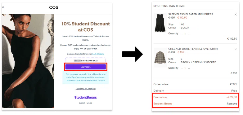 How to get a COS Student Discount How to get a COS Student Discount